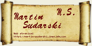 Martin Sudarski vizit kartica
